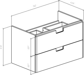 Тумба под раковину Bellezza Пегас 80см бежевый 00000007780